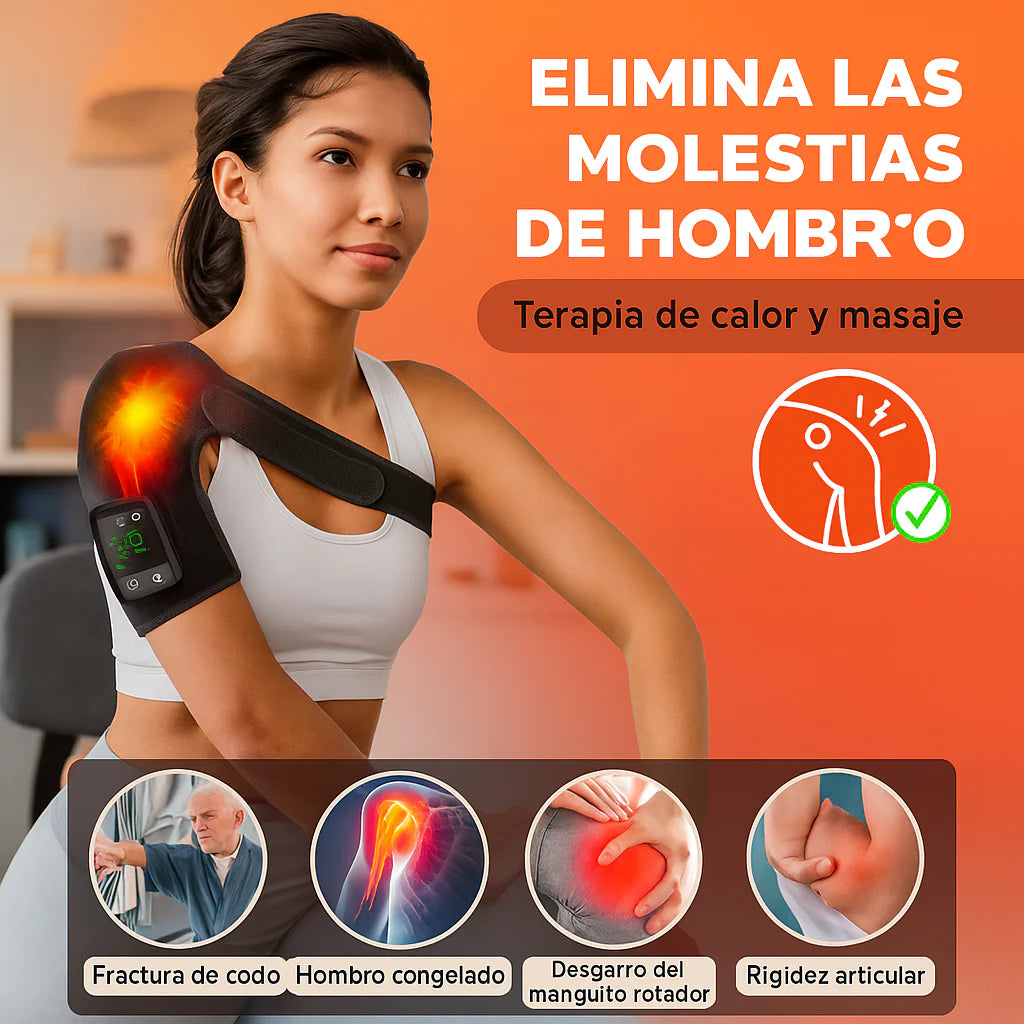 ThermoFlex™ Masajeador térmico 3 EN 1 | Dile adiós al dolor en hombros, rodillas y codos