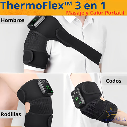 ThermoFlex™ Masajeador térmico 3 EN 1 | Dile adiós al dolor en hombros, rodillas y codos